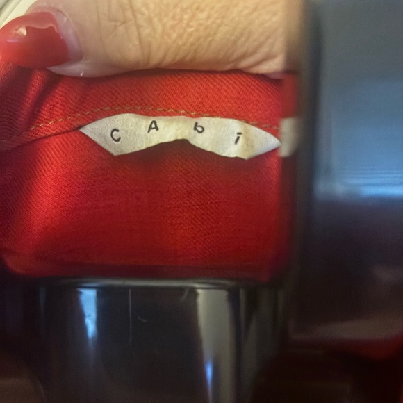 CAbi Vibrant Red Jean Jacket - Picture 3 of 7